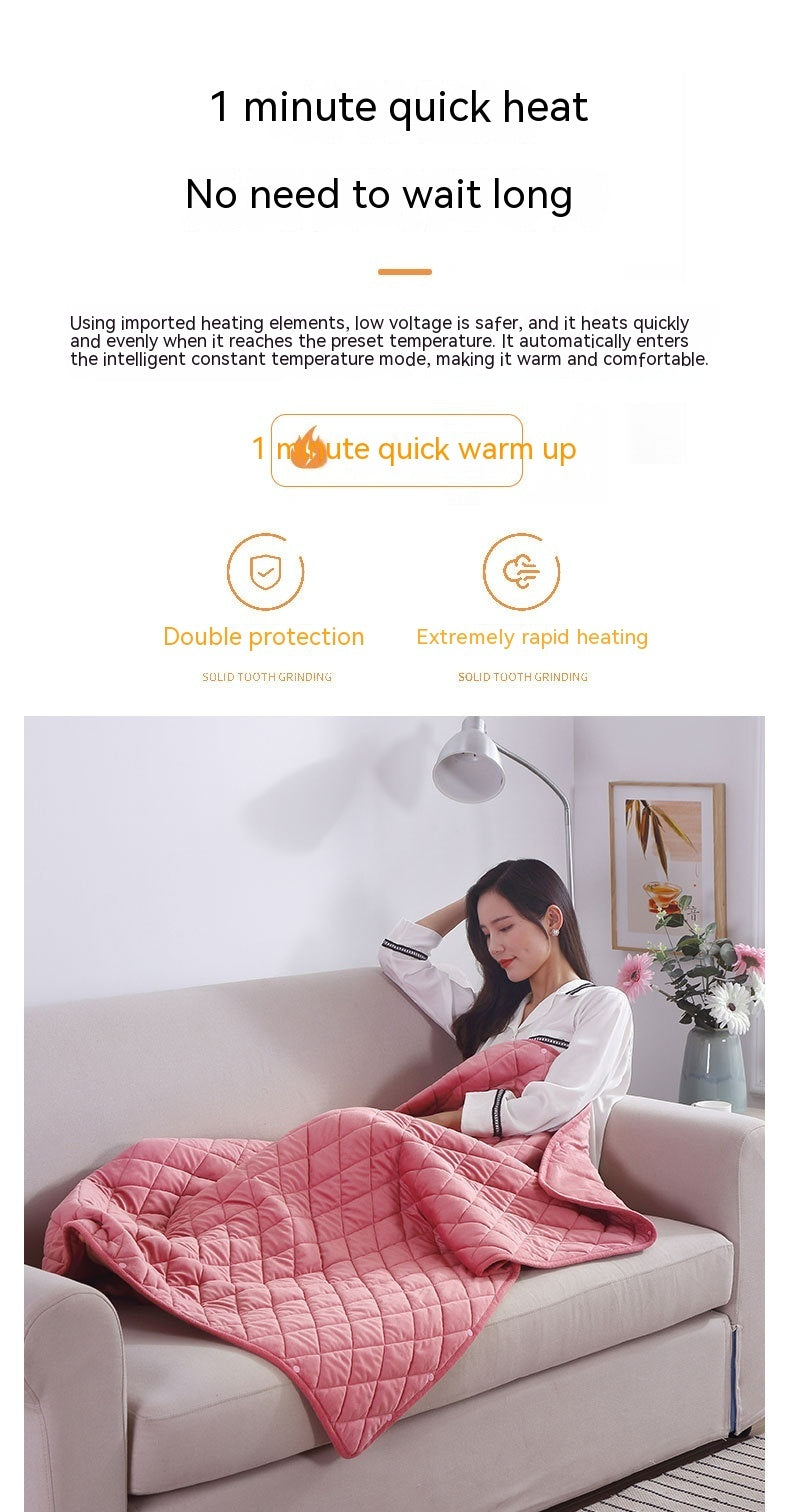 HKM-658771 USB Electric Heating Blanket in Solid Colors, Modern Design, Available in Various Sizes