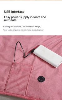 HKM-658771 USB Electric Heating Blanket in Solid Colors, Modern Design, Available in Various Sizes