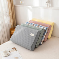 HKM-658771 Washed Cotton Latex Pillowcase in Elegant Designs, Skin-Friendly and Soft