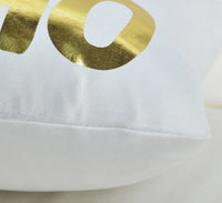 HKM-658835 Elegant Velvet Pillowcase with White Gold Sequins - 45x45cm Cushion Cover for Sofa and Bed