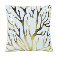 HKM-658835 Elegant Velvet Pillowcase with White Gold Sequins - 45x45cm Cushion Cover for Sofa and Bed