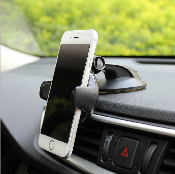 HKM-658835 Universal Suction Cup Car Phone Holder for Front Glass, Dashboard, and Center Console