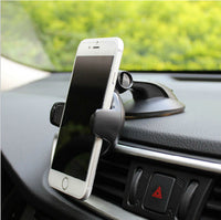 HKM-658835 Universal Suction Cup Car Phone Holder for Front Glass, Dashboard, and Center Console