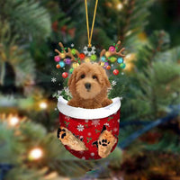 HKM-658899 Cute Christmas Dog Pendant Decoration - Modern 8CM Acrylic Acid Holiday Gift