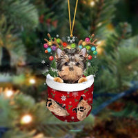 HKM-658899 Cute Christmas Dog Pendant Decoration - Modern 8CM Acrylic Acid Holiday Gift