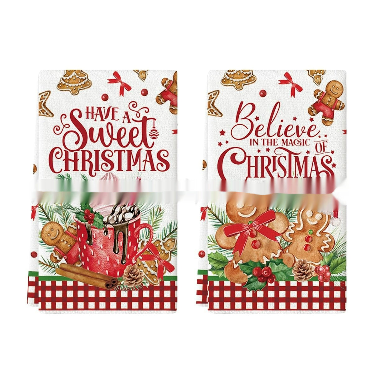 HKM-659027 Christmas-Themed Ultra-Fine Fiber Printed Towel in Various Festive Designs