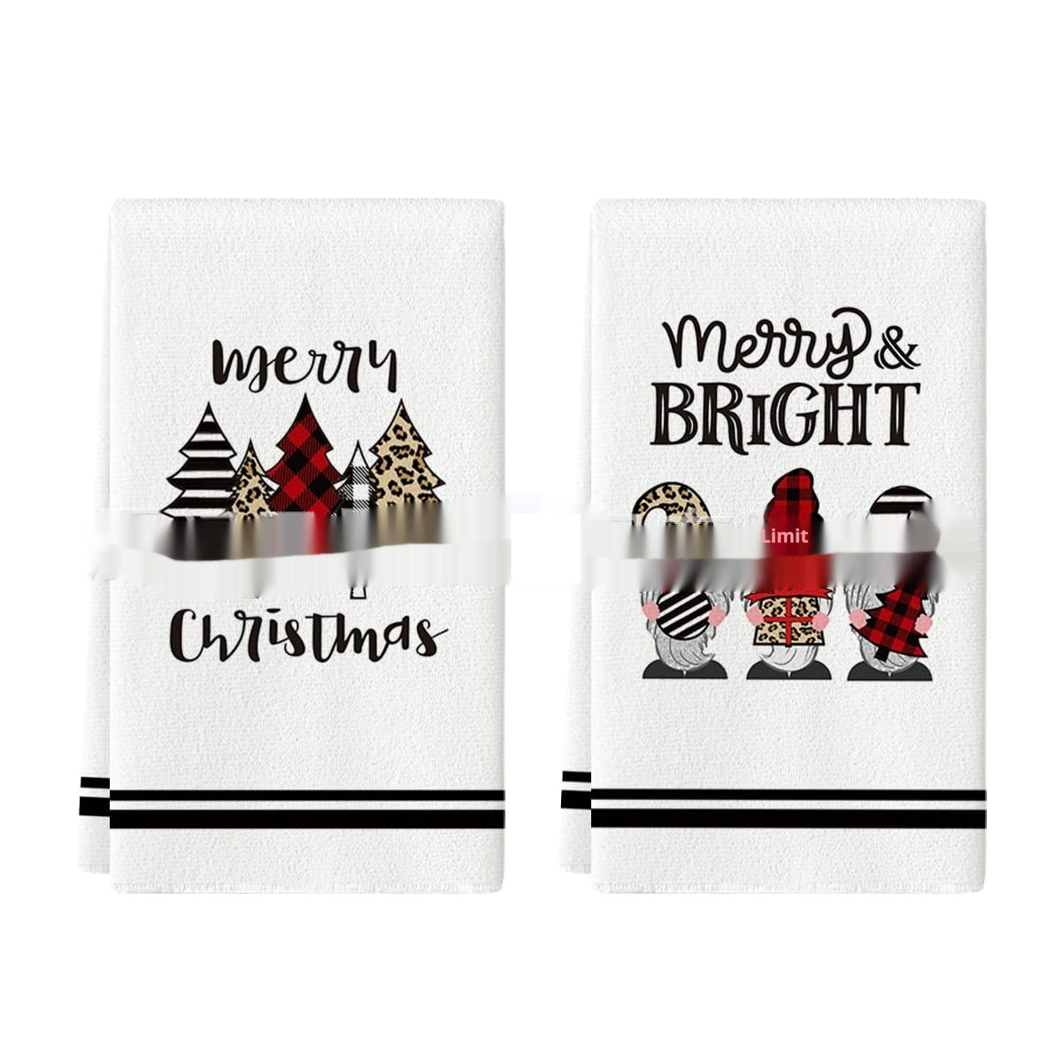 HKM-659027 Christmas-Themed Ultra-Fine Fiber Printed Towel in Various Festive Designs