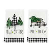 HKM-659027 Christmas-Themed Ultra-Fine Fiber Printed Towel in Various Festive Designs