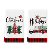HKM-659027 Christmas-Themed Ultra-Fine Fiber Printed Towel in Various Festive Designs