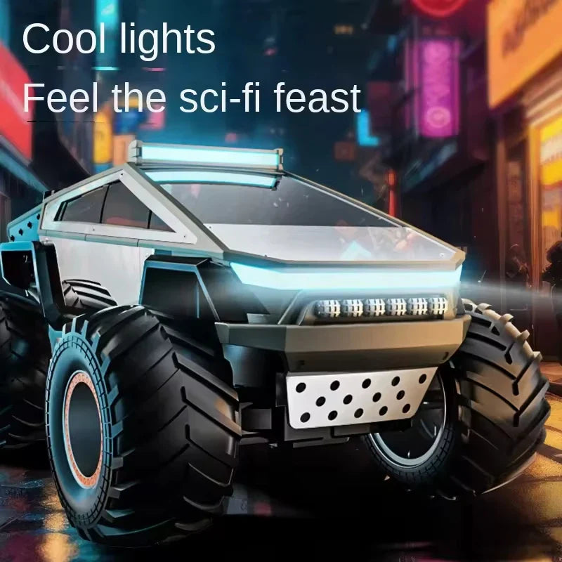 HKM-659027 Cyberpunk Off-Road Pickup Truck RC Car with Lights and Music for Kids 5-14 Years