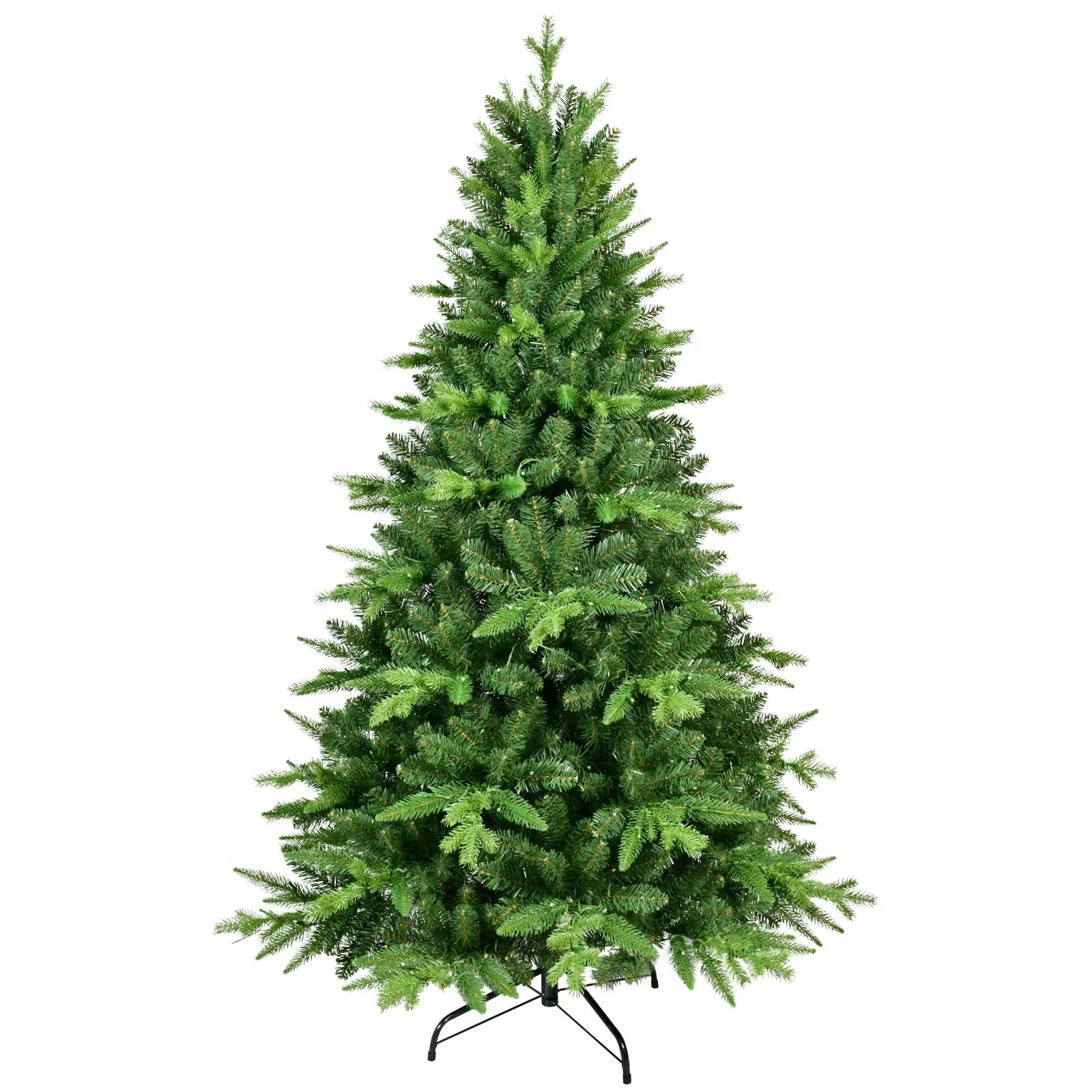 KTX-659219 6ft Warm White LED Green Pine Christmas Tree with Lamp for Indoor/Outdoor Use