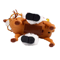 HKM-659283 Electric Santa Claus Deer Toy Doll with Music for Kids - Christmas Home Decoration