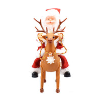 HKM-659283 Electric Santa Claus Deer Toy Doll with Music for Kids - Christmas Home Decoration