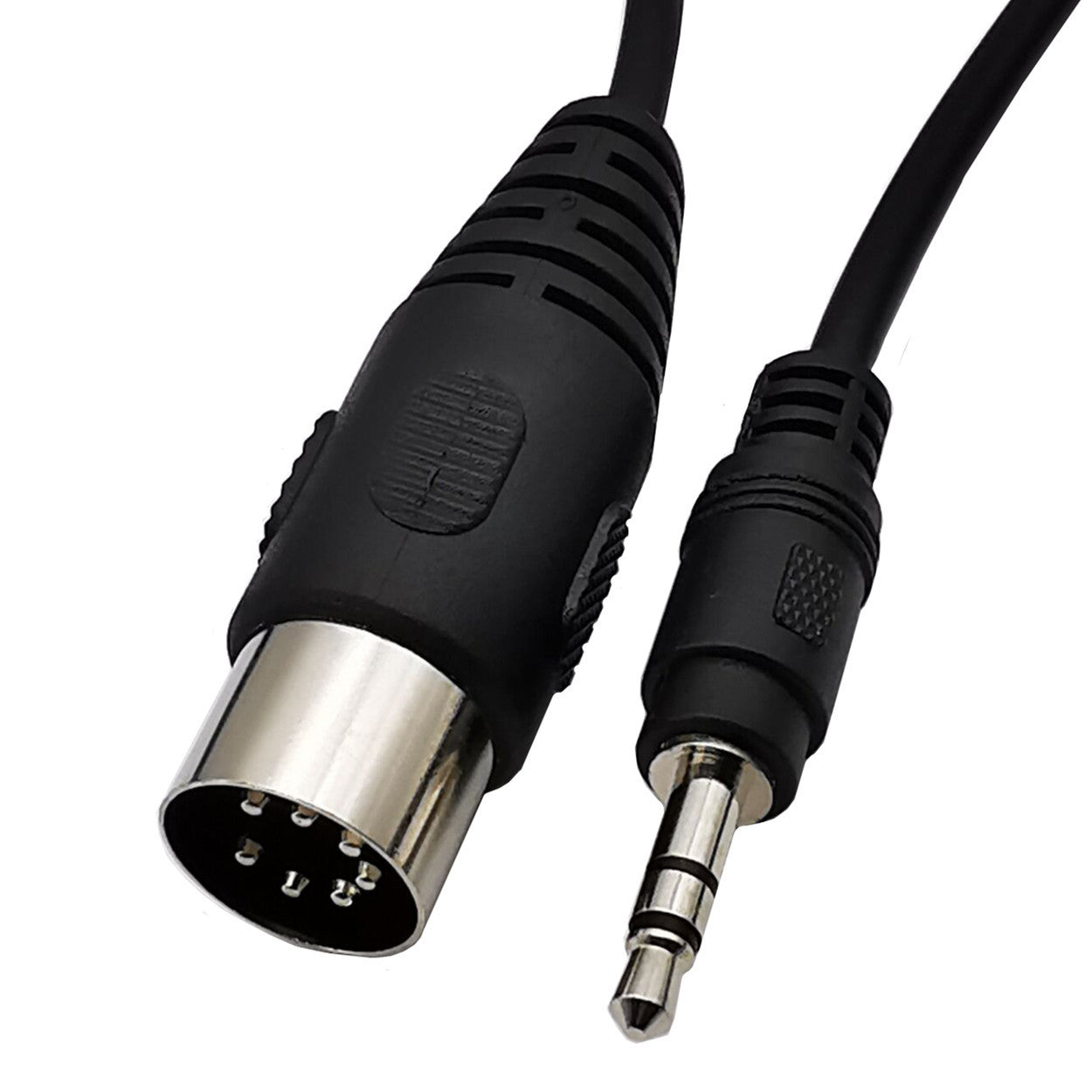 HKM-659667 Big DIN 7-Pin to 3.5mm Audio and Video Adapter Cable for Computers, TVs, and Mobile Devices