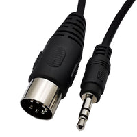 HKM-659667 Big DIN 7-Pin to 3.5mm Audio and Video Adapter Cable for Computers, TVs, and Mobile Devices