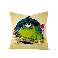 HKM-659731 Halloween Pumpkin Linen Pillow Cover - Various Patterns - 45x45cm