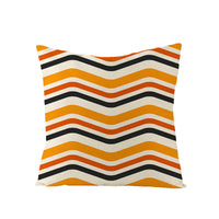 HKM-659731 Halloween Pumpkin Linen Pillow Cover - Various Patterns - 45x45cm