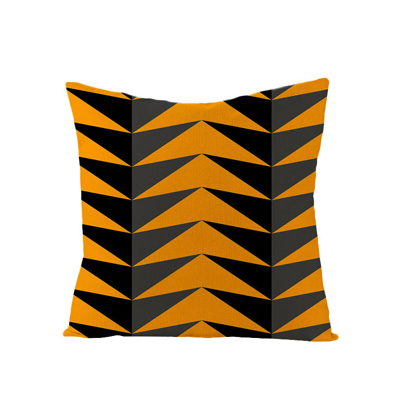 HKM-659731 Halloween Pumpkin Linen Pillow Cover - Various Patterns - 45x45cm