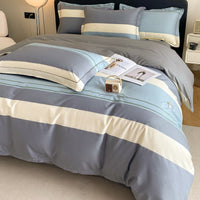 HKM-659923 Cotton Four-Piece Bedding Set with Duvet Cover and Pillowcases for 1.5m and 1.8m Beds