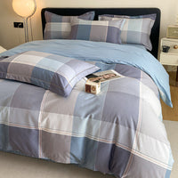 HKM-659923 Cotton Four-Piece Bedding Set with Duvet Cover and Pillowcases for 1.5m and 1.8m Beds
