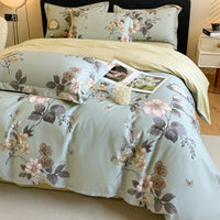 HKM-659923 Cotton Four-Piece Bedding Set with Duvet Cover and Pillowcases for 1.5m and 1.8m Beds
