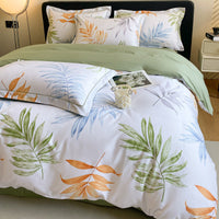 HKM-659923 Cotton Four-Piece Bedding Set with Duvet Cover and Pillowcases for 1.5m and 1.8m Beds
