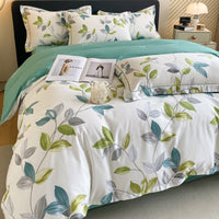 HKM-659923 Cotton Four-Piece Bedding Set with Duvet Cover and Pillowcases for 1.5m and 1.8m Beds