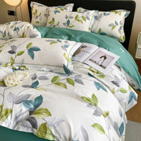 HKM-659923 Cotton Four-Piece Bedding Set with Duvet Cover and Pillowcases for 1.5m and 1.8m Beds