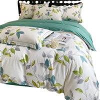 HKM-659923 Cotton Four-Piece Bedding Set with Duvet Cover and Pillowcases for 1.5m and 1.8m Beds