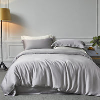 HKM-659923 Lenzing Tencel Double-Sided Solid Color Bedding Set – Available in Multiple Elegant Shades