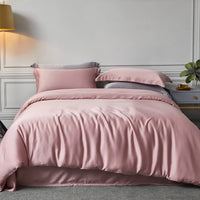 HKM-659923 Lenzing Tencel Double-Sided Solid Color Bedding Set – Available in Multiple Elegant Shades