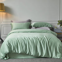 HKM-659923 Lenzing Tencel Double-Sided Solid Color Bedding Set – Available in Multiple Elegant Shades