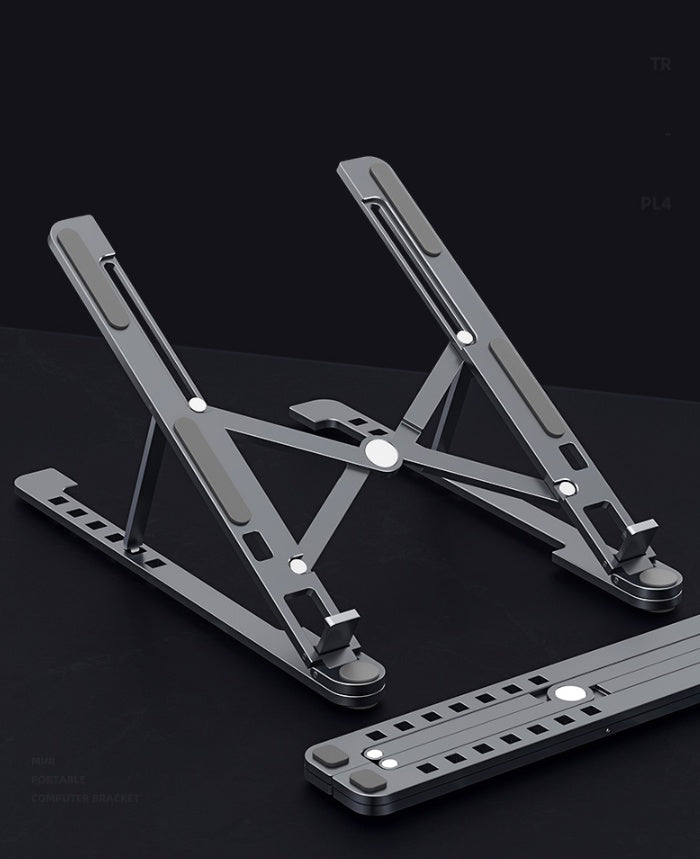 HKM-659987 Adjustable Portable Aluminum Alloy Laptop Stand – Lightweight & Foldable for 11-17.3 Inch Devices