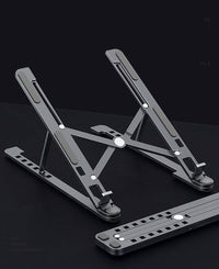 HKM-659987 Adjustable Portable Aluminum Alloy Laptop Stand – Lightweight & Foldable for 11-17.3 Inch Devices
