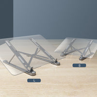 HKM-659987 Adjustable Portable Aluminum Alloy Laptop Stand – Lightweight & Foldable for 11-17.3 Inch Devices