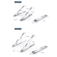 HKM-659987 Adjustable Portable Aluminum Alloy Laptop Stand – Lightweight & Foldable for 11-17.3 Inch Devices