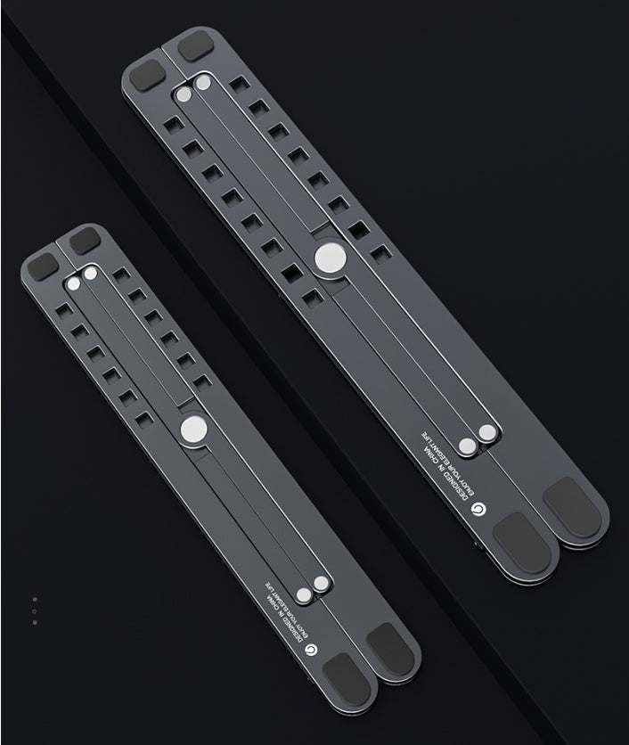 HKM-659987 Adjustable Portable Aluminum Alloy Laptop Stand – Lightweight & Foldable for 11-17.3 Inch Devices