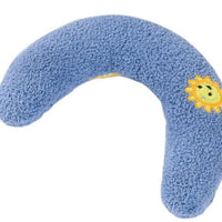 HKM-660051 Cozy U-Shaped Pet Pillow for Cats and Small Dogs - Soft Faux Fur Headrest for Deep Sleep and Comfort