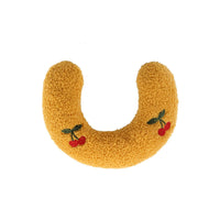 HKM-660051 Cozy U-Shaped Pet Pillow for Cats and Small Dogs - Soft Faux Fur Headrest for Deep Sleep and Comfort
