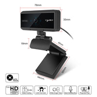 HKM-660115 1080P Auto Focus Webcam with 6-Layer Glass Lens and Noise-Canceling Microphone