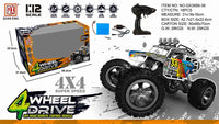 HKM-660179 Alloy RC Off-Road Climbing Truck for Boys, 1/12 Scale Remote Control Buggy, Indoor-Outdoor Fun