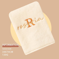 HKM-660179 Pure Cotton Soft Towel with Custom Embroidery and Gift Option, 74x34cm