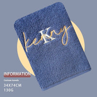 HKM-660179 Pure Cotton Soft Towel with Custom Embroidery and Gift Option, 74x34cm