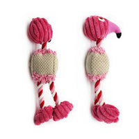 HKM-660243 Three-Color Cotton Rope Pet Toy for Chewing and Vocal Play – 28x6CM Plush Doll