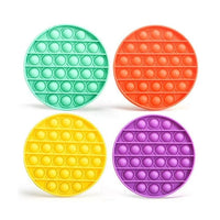 HKM-660563 Round Silicone Push Bubble Pop Fidget Sensory Toy for Kids Ages 2-7