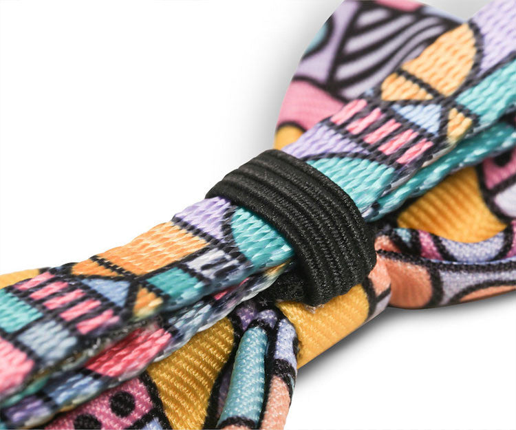 HKM-660627 Stylish Cat Bow Tie Collar for Medium Pets - Various Patterns Available