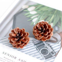 HKM-660691 Fire-Free Cinnamon Pine Cone Aroma Diffuser Cup - Natural Dried Floral Design for Relaxing Ambiance