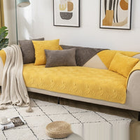 HKM-660755 Solid Color Plush Sofa Cushion - Available in Light Blue, White, Orange, Gray, Coffee, Light Pink - Various Sizes