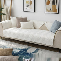 HKM-660755 Solid Color Plush Sofa Cushion - Available in Light Blue, White, Orange, Gray, Coffee, Light Pink - Various Sizes