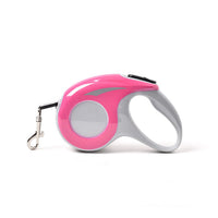 HKM-660755 Telescopic Retractable Pet Leash for Dogs - 3m Length, Durable Nylon Rope, Black/Rose Red/Blue Options